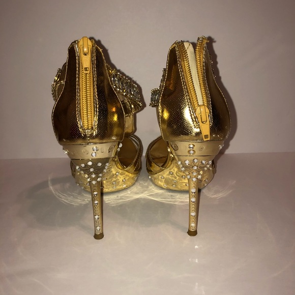 Gold Celeste Heels - Picture 7 of 8
